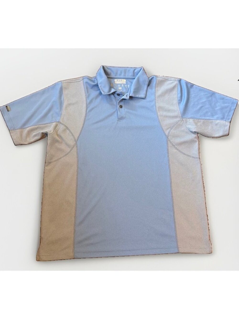 IZOD Golf Men's Blue Performance Collared Carbon Pullover Polo Size XXL
